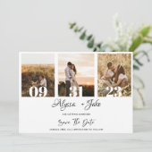 Vorlage FotoCollage Save the Date Einladung (Stehend Vorderseite)