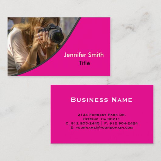 Vorlage | Fotografie - Foto Visitenkarte (Vorne/Hinten)