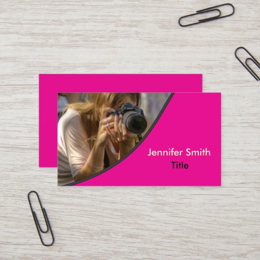 Vorlage | Fotografie - Foto Visitenkarte (Vorderseite/Rückseite Beispiel)