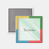 Vorlage: Fügen Sie Ihren eigenen Text ein Magnet (Vorderseite/Rückseite)