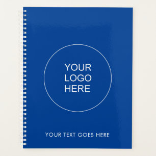 Vorlage Fügen Sie Ihren Logo-Text hier Deep Blue S Planer