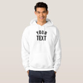 Vorlage Fügen Sie Ihren Textnamen Herren's Basic W Hoodie (Vorne ganz)