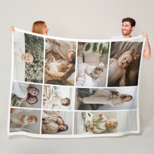 Vorlage für 10 Fotos personalisiert Fleecedecke