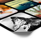 Vorlage für 16 Foto-Rasterwandplatinen Poster (Ecke)