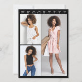 Vorlage für 4 Foto Zwei-Seiten-Verbundkarte (Rückseite)