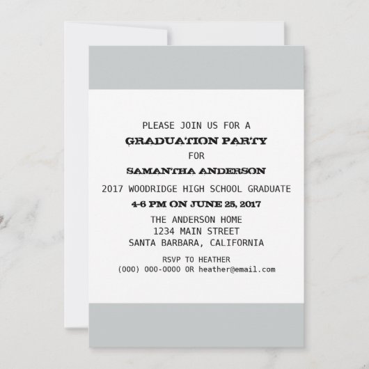 Vorlage für Absolventen (Vorderseite)