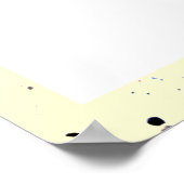 Vorlage für abstrakte Art Paint Splashes Spotty Poster (Ecke)