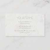 Vorlage für Abstrakte BlütenCollage Visitenkarte (Rückseite)