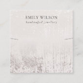 Vorlage für abstrakte Silver Rainfall-Kette Quadratische Visitenkarte (Vorderseite)
