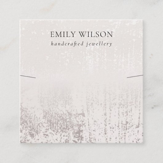 Vorlage für abstrakte Silver Rainfall-Kette Quadratische Visitenkarte (Vorderseite)