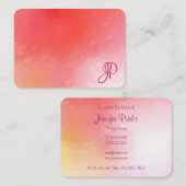 Vorlage für abstrakte Skripteinträge Visitenkarte (Vorne/Hinten)