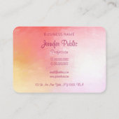 Vorlage für abstrakte Skripteinträge Visitenkarte (Rückseite)