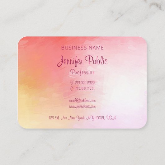 Vorlage für abstrakte Skripteinträge Visitenkarte (Rückseite)