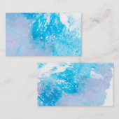 Vorlage für abstrakte Visitenkarten Blau Splash Visitenkarte (Vorne/Hinten)