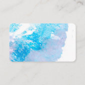 Vorlage für abstrakte Visitenkarten in Aquarellfar Visitenkarte (Rückseite)