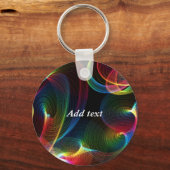 Vorlage für abstrakte Wirbel Schlüsselanhänger. Schlüsselanhänger (Vorderseite)