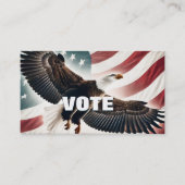 Vorlage für Adler- und Flag-politische Kampagne Visitenkarte (Vorderseite)