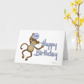 Vorlage für Affen zum Geburtstag (Gelbe Blume)