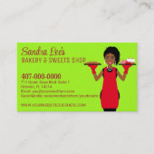 Vorlage für afrikanisch-amerikanische Backwaren Visitenkarte (Vorderseite)