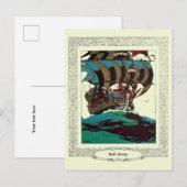 Vorlage für altes Segelschiff (Vorne/Hinten)