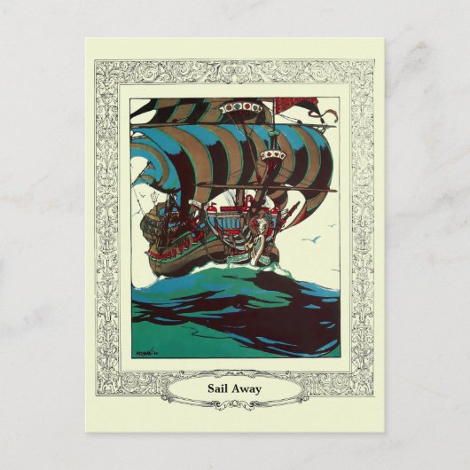 Vorlage für altes Segelschiff (Vorderseite)