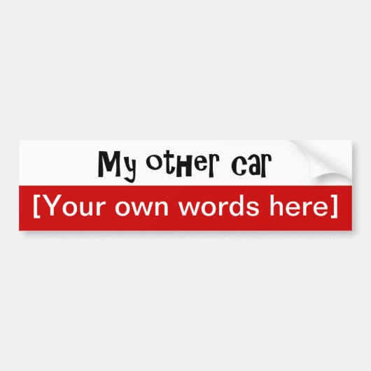 Vorlage für andere Autos Autoaufkleber (Vorne)