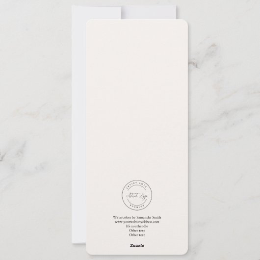 Vorlage für anpassbares Lesezeichen (Rückseite)