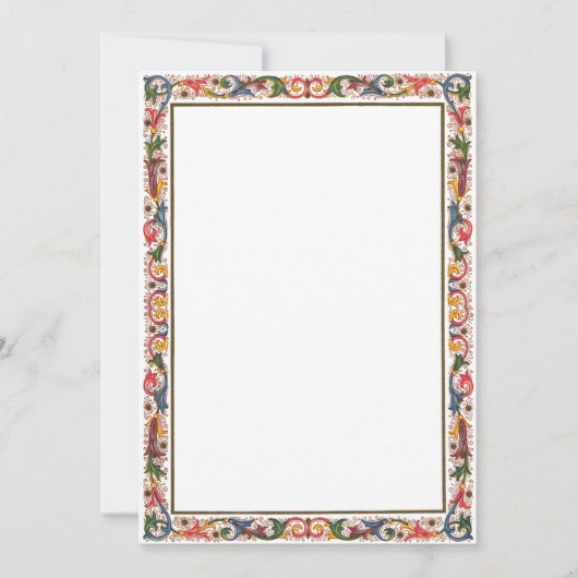 Vorlage für antike italienische Grenze Save the Da (Vorderseite)