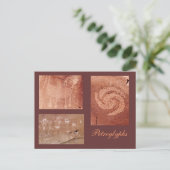 Vorlage für antike Rock Art Postkarte (Stehend Vorderseite)