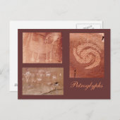 Vorlage für antike Rock Art Postkarte (Vorne/Hinten)