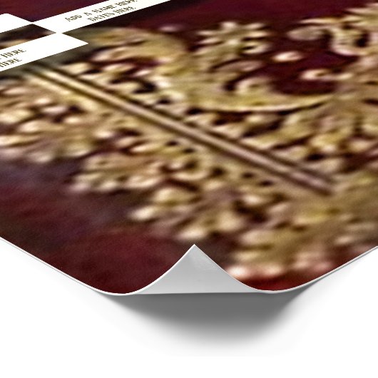 Vorlage für antikes Buch mit benutzerdefinierter F Poster (Ecke)