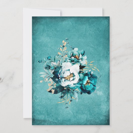 Vorlage für aquamarine Hochzeiten und Goldhochzeit (Rückseite)