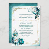 Vorlage für aquamarine Hochzeiten und Goldhochzeit (Vorne/Hinten)