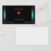 Vorlage für Aquamarinen Metallic Martini-Barkeeper Visitenkarte (Vorne/Hinten)