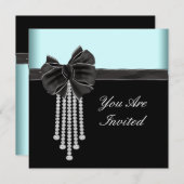 Vorlage für Aquamarines blaues Party mit Diamond B (Vorne/Hinten)