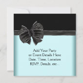 Vorlage für Aquamarines blaues Party mit Diamond B (Rückseite)