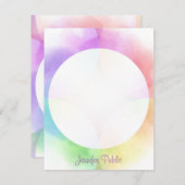 Vorlage für Aquarellfarben Moderne kalligraphierte (Vorne/Hinten)