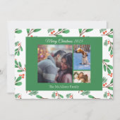 Vorlage für Aquarellgrün 3 FotoCollage (Vorderseite)