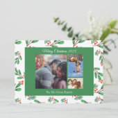 Vorlage für Aquarellgrün 3 FotoCollage (Stehend Vorderseite)