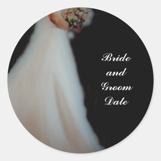 Vorlage für Aufkleber für den Hochzeitstich von Um (Vorderseite)