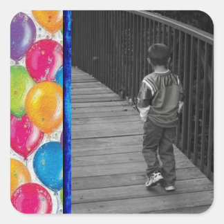 Vorlage für Aufkleber für Fotos in Ballons