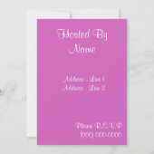 Vorlage für Babydusche - für Frauen (Rückseite)