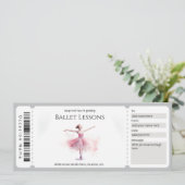 Vorlage für Ballet-Geschenkgutachten (Stehend Vorderseite)