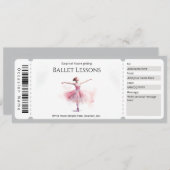 Vorlage für Ballet-Geschenkgutachten (Vorne/Hinten)