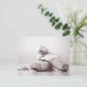 Vorlage für Ballet Pointe Shoes auf Tanzfläche Postkarte (Stehend Vorderseite)