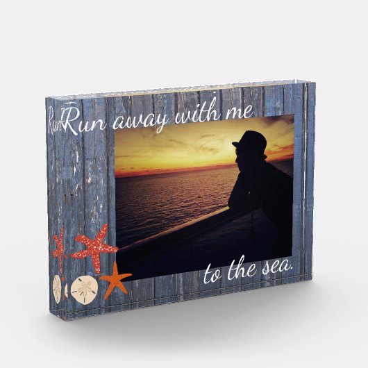 Vorlage für Beach Theme Fotoblock (Links)