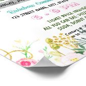 Vorlage für bearbeitbaren Frühjahrsflatter-Flyer Poster (Ecke)