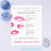 Vorlage für Beauty & Makeup-Flyer Flyer (Einzeln)