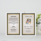 Vorlage für Beerdigungsbroschüren (Stehend Vorderseite)