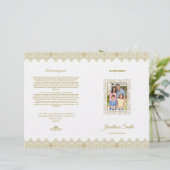 Vorlage für Beerdigungsbroschüren (Stehend Vorderseite)